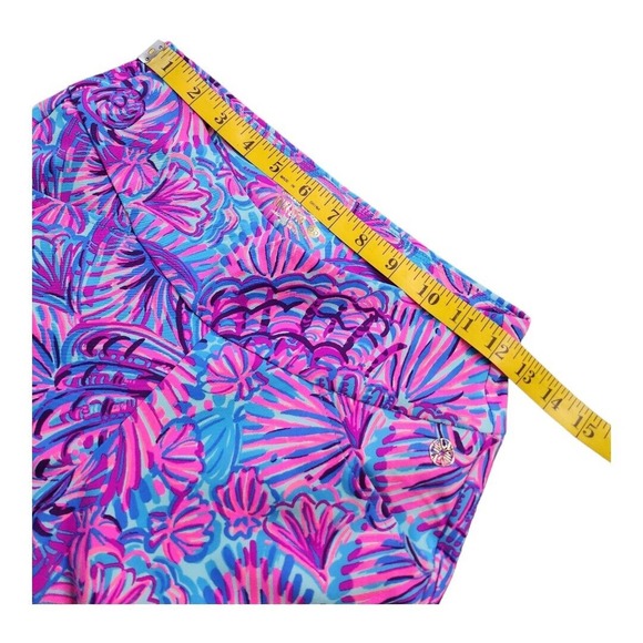 NWT LILLY PULITZER CORSO PANT TURQUOISE OASIS SHELLEIDOSCOPE GOLF Size 00 $138 - Picture 5 of 9
